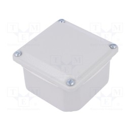 1 pcs x SCHNEIDER ELECTRIC - NSYDBN88 - Enclosure: multipurpose, X: 85mm, Y: 85mm, Z: 49mm, steel, grey, IP55