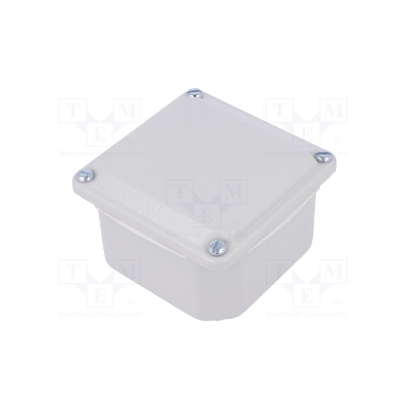 1 pcs x SCHNEIDER ELECTRIC - NSYDBN88 - Enclosure: multipurpose, X: 85mm, Y: 85mm, Z: 49mm, steel, grey, IP55