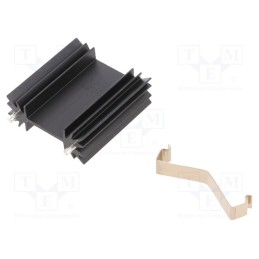 1 pcs x ALUTRONIC - PR32/38,1/MC - Heatsink: extruded, H, TO202,TO218,TO220,TOP3, black, L: 38.1mm