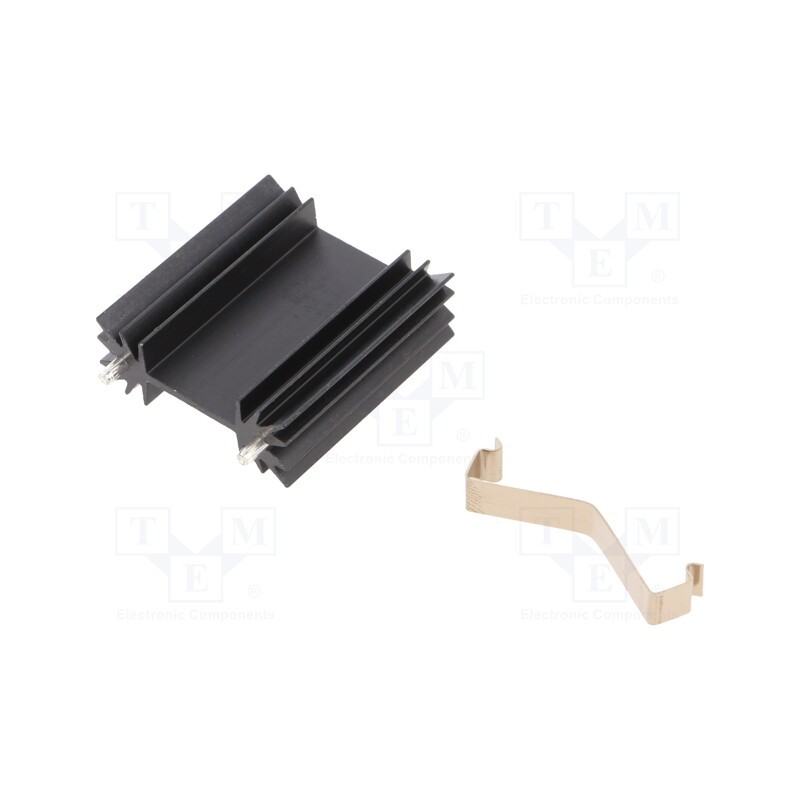 1 pcs x ALUTRONIC - PR32/38,1/MC - Heatsink: extruded, H, TO202,TO218,TO220,TOP3, black, L: 38.1mm
