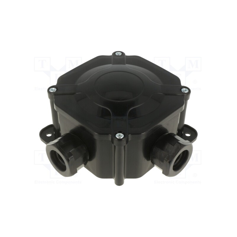 1 pcs x PAWBOL - A.0036C - Enclosure: junction box, IP67, with cable gland, black