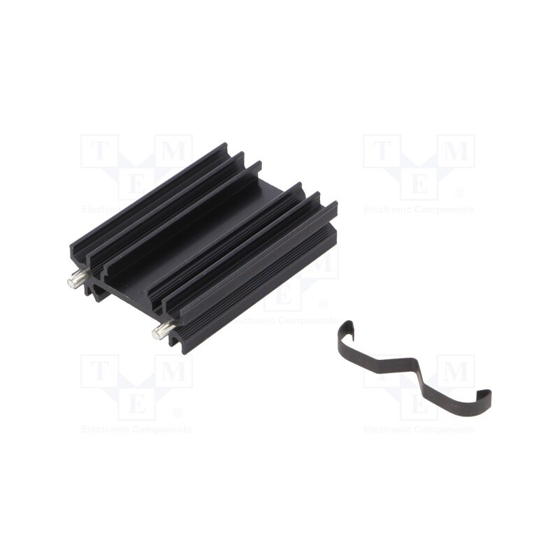 1 pcs x ALUTRONIC - PR28/50/MC - Heatsink: extruded, H, TO202,TO218,TO220,TOP3, black, L: 50mm
