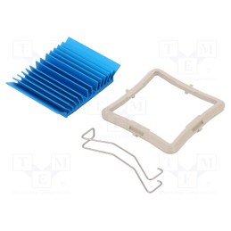 1 pcs x Advanced Thermal Solutions - ATS-50350B-C1-R0 - Heatsink: extruded, grilled, BGA, blue, L: 35mm, W: 35mm, H: 7.5mm