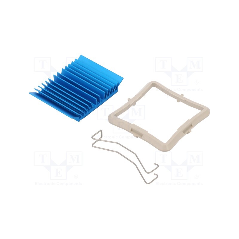 1 pcs x Advanced Thermal Solutions - ATS-50350B-C1-R0 - Heatsink: extruded, grilled, BGA, blue, L: 35mm, W: 35mm, H: 7.5mm