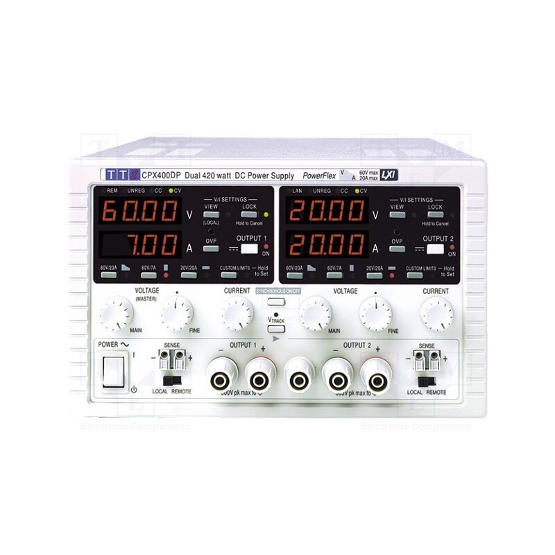 1 pcs x AIM-TTI - CPX400DP - Power supply: programmable laboratory, Ch: 2, 0÷60VDC, 0÷20A, CPX