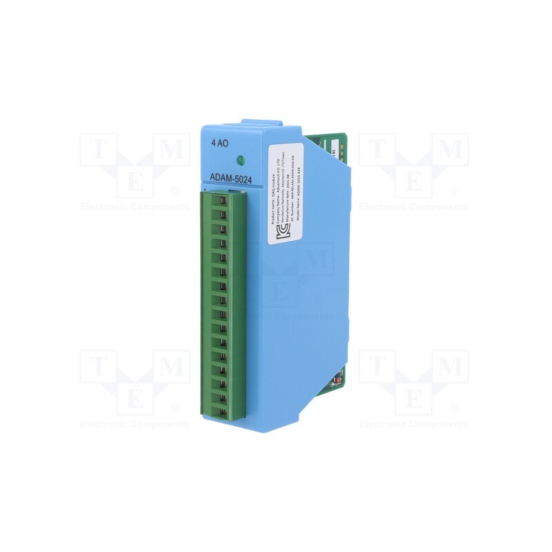 1 pcs x ADVANTECH - ADAM-5024-A2E - Analog output, Number of ports: 1, RS485 x1, Enclos.mat: ABS