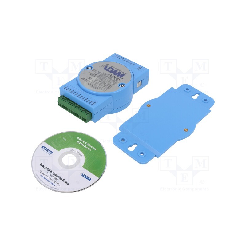 1 pcs x ADVANTECH - ADAM-6015-DE - Analog input, Number of ports: 1, 10÷30VDC, RJ45 x1, IN: 7