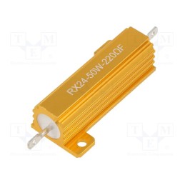 1 pcs x SR PASSIVES - AHP50W-220RF - Resistor: wire-wound, with heatsink, 220Ω, 50W, ±1%, 50ppm/°C