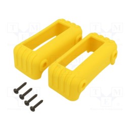1 set x TAKACHI - TWSC9-4Y - Silicone protector, thermoplastic rubber, Colour: yellow, 2pcs.