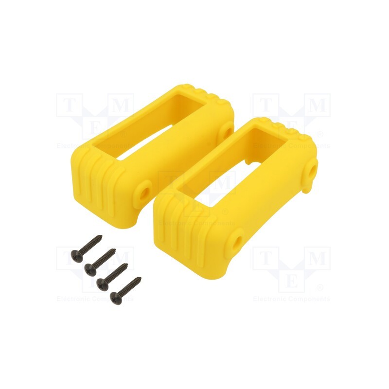 1 set x TAKACHI - TWSC9-4Y - Silicone protector, thermoplastic rubber, Colour: yellow, 2pcs.