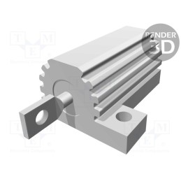 1 pcs x TE Connectivity - 3-1625966-8 - Resistor: wire-wound, with heatsink, screw, 4.7Ω, 16W, ±5%
