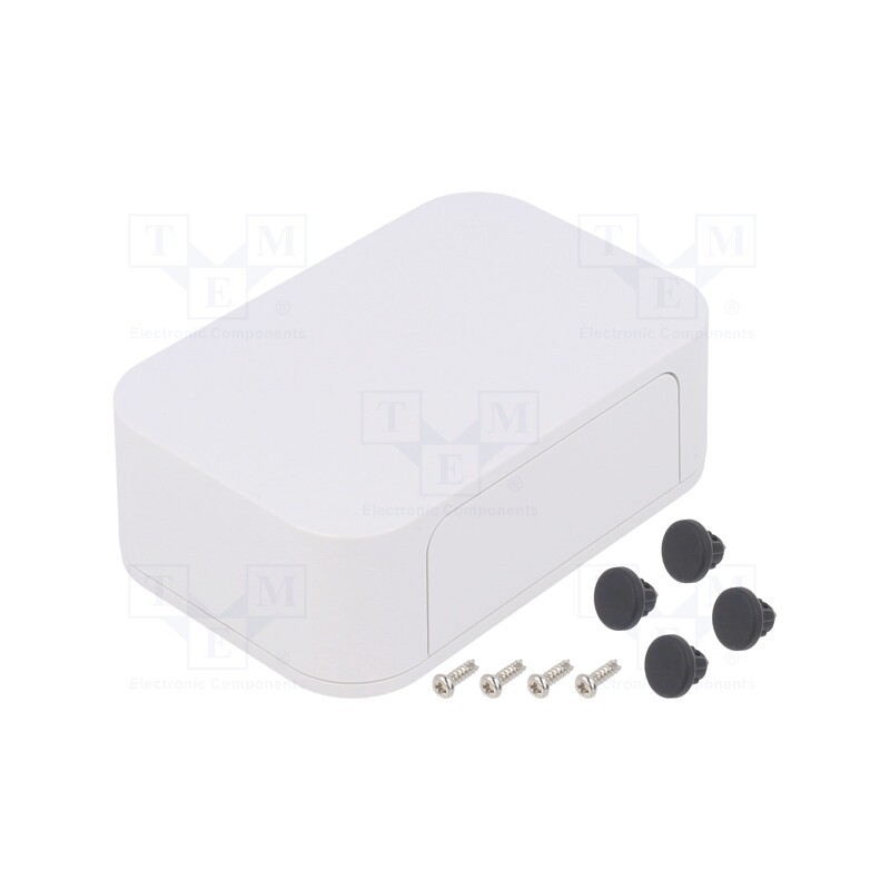 1 pcs x TAKACHI - PF10-4-7W - Enclosure: with panel, PF, X: 100mm, Y: 67.4mm, Z: 35mm, ABS, white