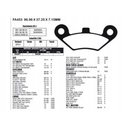 Cf moto linhai sintermetal brake pads