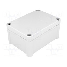 1 pcs x FIBOX - TA 131007 - Enclosure: multipurpose, X: 95mm, Y: 130mm, Z: 65mm, TEMPO, ABS, grey