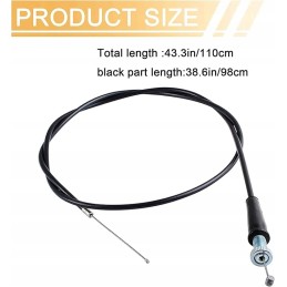 Handle grips and shifter cable for quad scooter 7 8 inch 22 mm