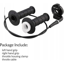 Handle grips and shifter cable for quad scooter 7 8 inch 22 mm