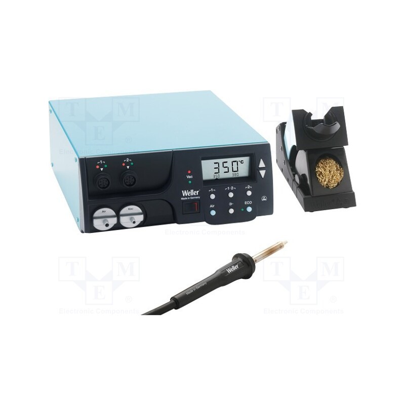 1 pcs x WELLER - T0053378699N - Hot air soldering station, digital,with push-buttons, 300W