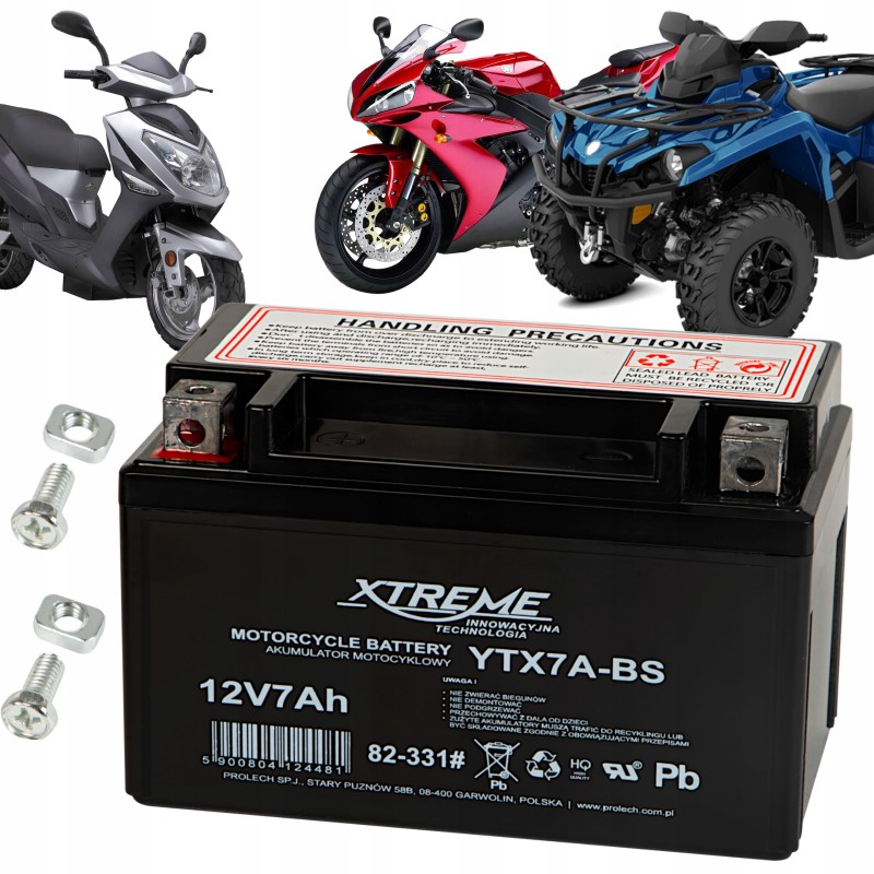 Gel battery 12v 7ah motorcycle motorcycle scooter yamaha quad atv