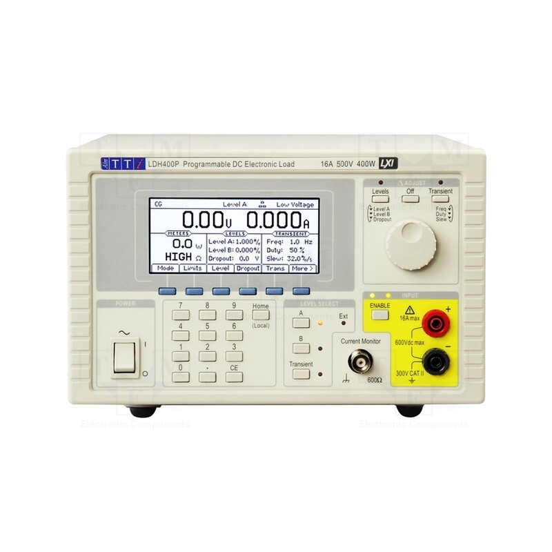 1 pcs x AIM-TTI - LDH400P - Electronic load, 0÷500V, 0÷16A, 400W, 130x212x435mm, 100÷240VAC