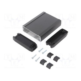 1 pcs x RETEX - P31150201 -AS - Enclosure: with panel, 50, X: 82mm, Y: 130mm, Z: 27mm, aluminium