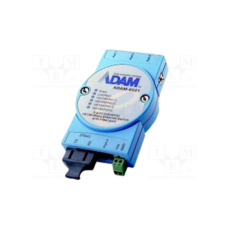 1 pcs x ADVANTECH - ADAM-6521-BE - Switch Ethernet, unmanaged, Number of ports: 5, 10÷30VDC, RJ45,SC