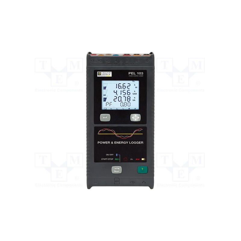 1 pcs x CHAUVIN ARNOUX - PEL 103 - Meter: power logger, LCD, VAC: 10÷1000V, VDC: 10÷1000V, 100÷240VAC