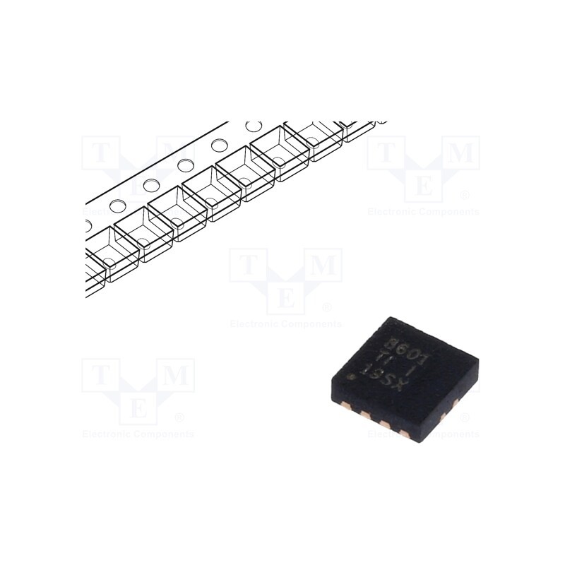 1 pcs x TEXAS INSTRUMENTS - DRV8601DRBR - IC: driver, haptic motor controller, PWM, SON8, 400mA, 11V, Ch: 1