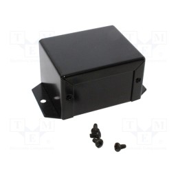 1 pcs x HAMMOND - 1411FBBBK - Enclosure: multipurpose, X: 56mm, Y: 69mm, Z: 41mm, with fixing lugs