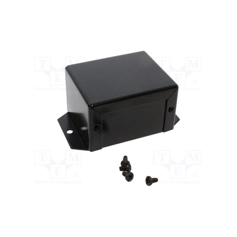 1 pcs x HAMMOND - 1411FBBBK - Enclosure: multipurpose, X: 56mm, Y: 69mm, Z: 41mm, with fixing lugs