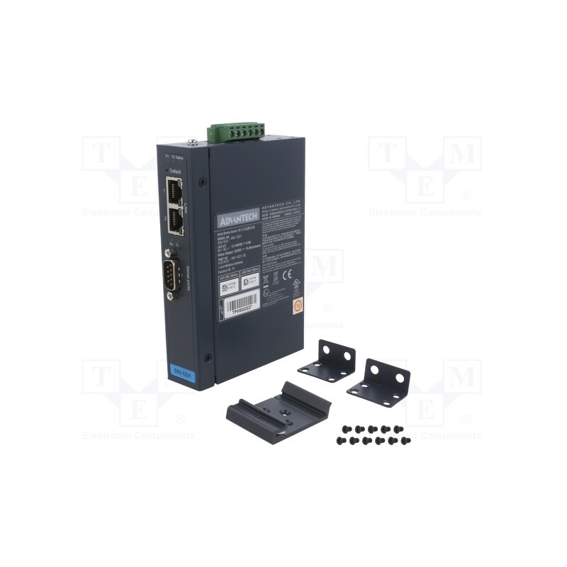 1 pcs x ADVANTECH - EKI-1221-CE - Serial device server, Number of ports: 3, 12÷48VDC, RJ45 x2, EKI