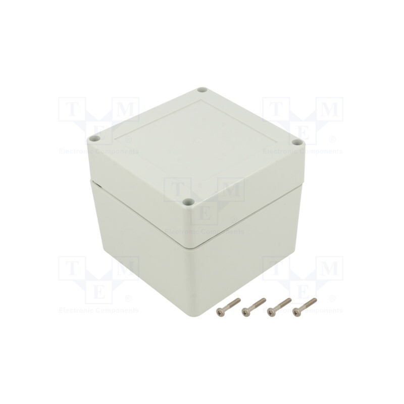 1 pcs x KRADEX - ZP105.105.90SJ TM PC - Enclosure: multipurpose, X: 105mm, Y: 105mm, Z: 90mm, ZP, light grey