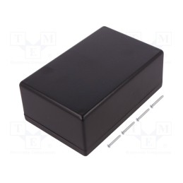 1 pcs x HAMMOND - 1594ESBK - Enclosure: multipurpose, X: 107mm, Y: 167mm, Z: 65mm, 1594, ABS, black