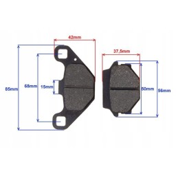 Rear brake pads 150 250 cc for quad ATV