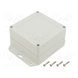 1 pcs x KRADEX - ZP120.120.60SUJ TM PC - Enclosure: multipurpose, X: 120mm, Y: 120mm, Z: 60mm, ZP, light grey