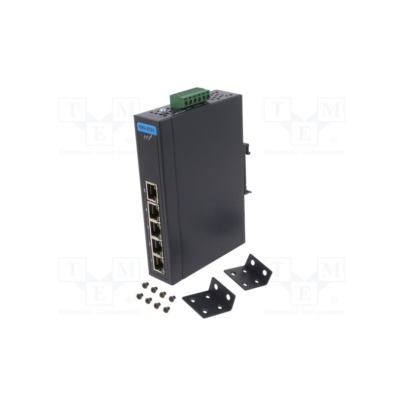 1 pcs x ADVANTECH - EKI-2725-CE - Switch Ethernet, unmanaged, Number of ports: 5, 12÷48VDC, RJ45