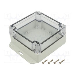 1 pcs x KRADEX - ZP120.120.60SUJP TM PC - Enclosure: multipurpose, X: 120mm, Y: 120mm, Z: 60mm, ZP, light grey