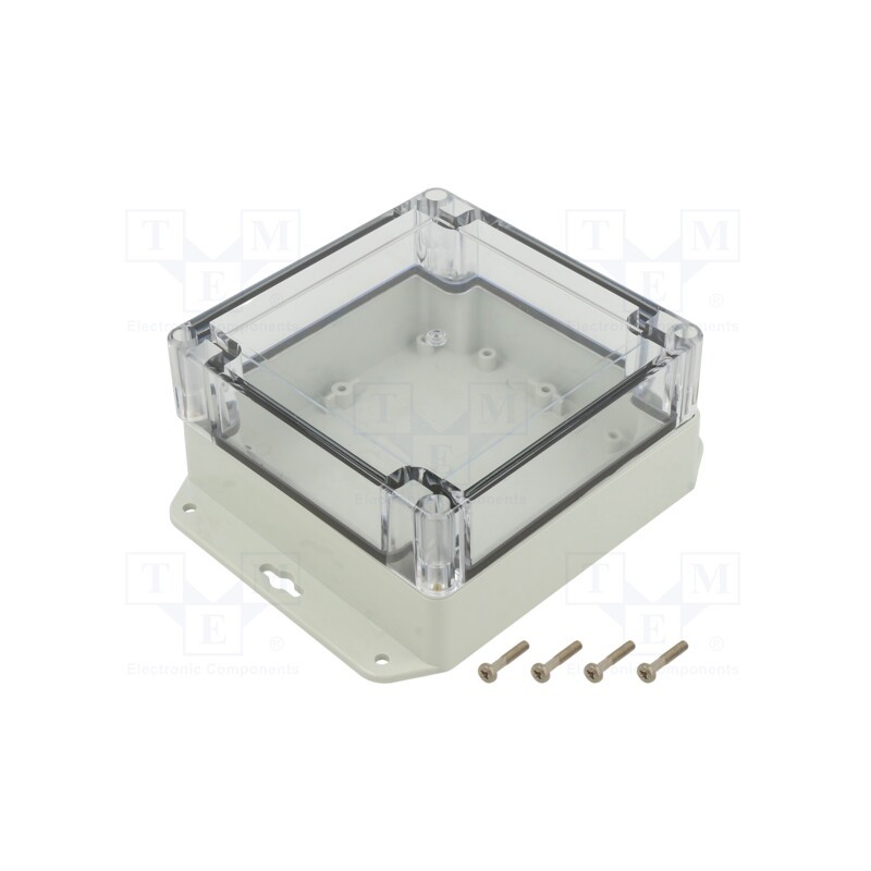 1 pcs x KRADEX - ZP120.120.60SUJP TM PC - Enclosure: multipurpose, X: 120mm, Y: 120mm, Z: 60mm, ZP, light grey