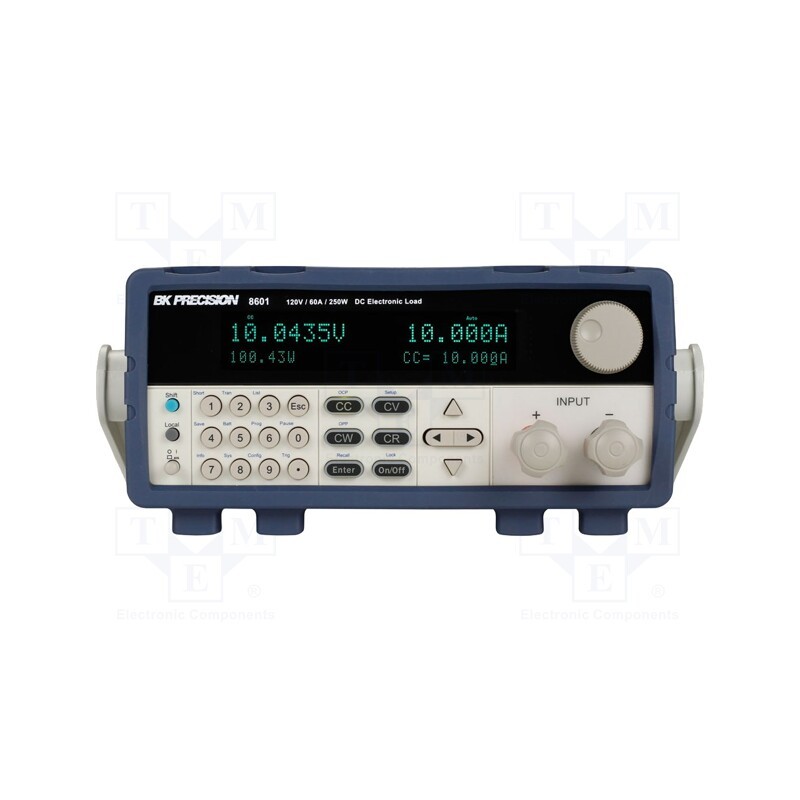 1 pcs x B&K PRECISION - BK8601 - Programmable electronic load DC, 0÷120V, 0÷60A, 250W, 100÷240VAC