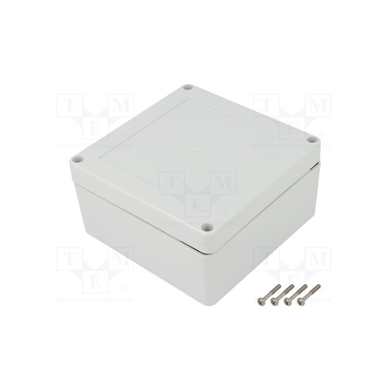 1 pcs x KRADEX - ZP120.120.60SJ TM PC - Enclosure: multipurpose, X: 120mm, Y: 120mm, Z: 60mm, ZP, light grey