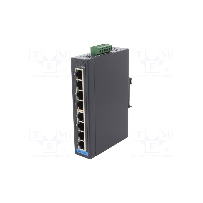 1 pcs x ADVANTECH - EKI-2728I-CE - Switch Ethernet, unmanaged, Number of ports: 8, 12÷48VDC, RJ45