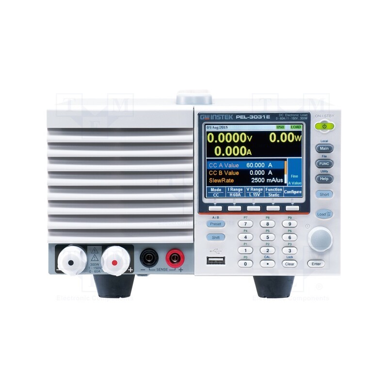 1 pcs x GW INSTEK - PEL-3031E - Electronic load, 1÷150V, 0÷60A, 300W, PEL-3000E, 100÷240VAC