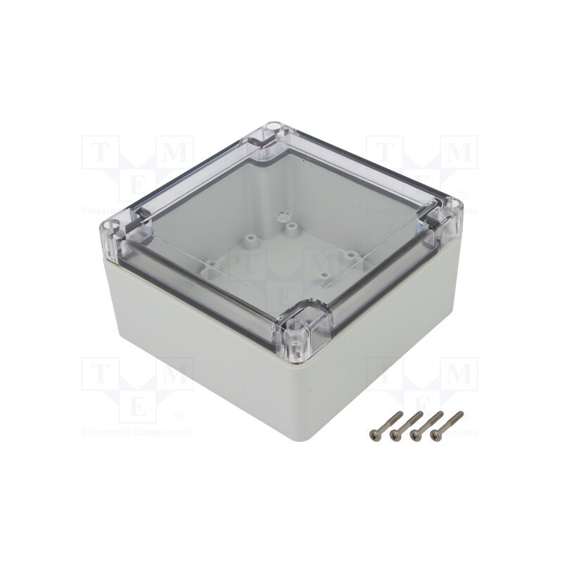 1 pcs x KRADEX - ZP120.120.60SJP TM PC - Enclosure: multipurpose, X: 120mm, Y: 120mm, Z: 60mm, ZP, light grey