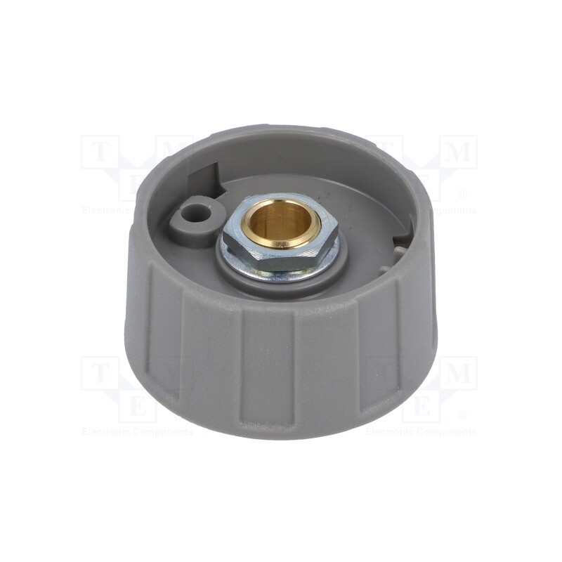 1 pcs x OKW - A2531068 - Knob, without pointer, ABS, Øshaft: 6mm, Ø31x15.5mm, grey, A2531