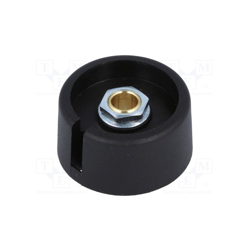 1 pcs x OKW - A3031069 - Knob, with pointer, polyamide, Øshaft: 6mm, Ø31x16mm, black