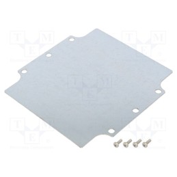 1 pcs x HAMMOND - 1590Z160PL - Mounting plate, steel, W: 143.7mm, L: 148.5mm, HM-1590Z160