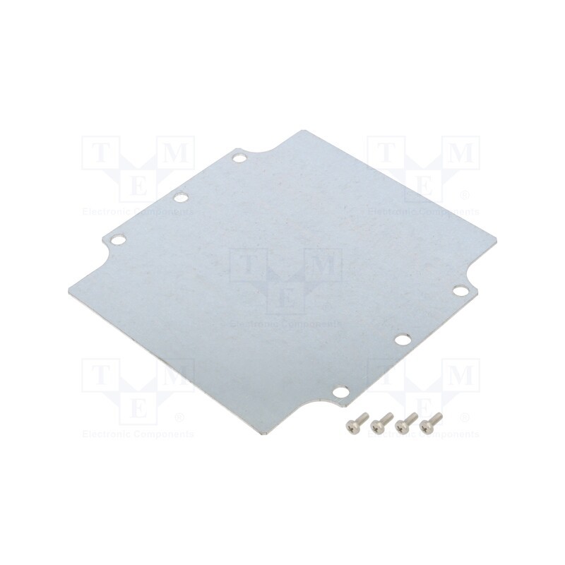 1 pcs x HAMMOND - 1590Z160PL - Mounting plate, steel, W: 143.7mm, L: 148.5mm, HM-1590Z160