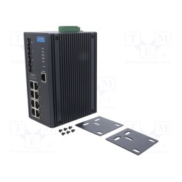 1 pcs x ADVANTECH - EKI-7712G-4F-AE - Switch Ethernet, managed, Number of ports: 12, 12÷48VDC, RJ45,SFP