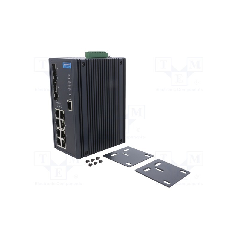 1 pcs x ADVANTECH - EKI-7712G-4F-AE - Switch Ethernet, managed, Number of ports: 12, 12÷48VDC, RJ45,SFP