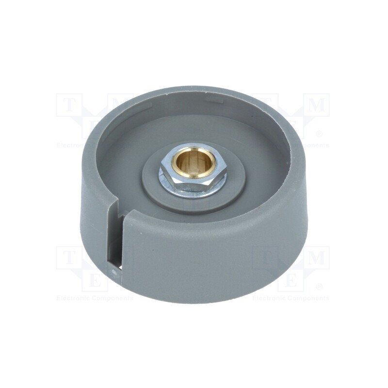 1 pcs x OKW - A3040068 - Knob, with pointer, polyamide, Øshaft: 6mm, Ø40x16mm, grey