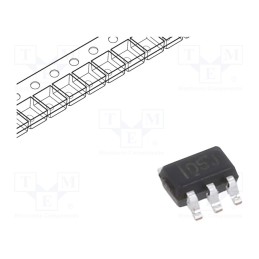 1 pcs x TEXAS INSTRUMENTS - SN74LVC1G132DCKR - IC: digital, NAND, Ch: 1, IN: 2, CMOS, SMD, SC70-5, 1.65÷5.5VDC, 10uA